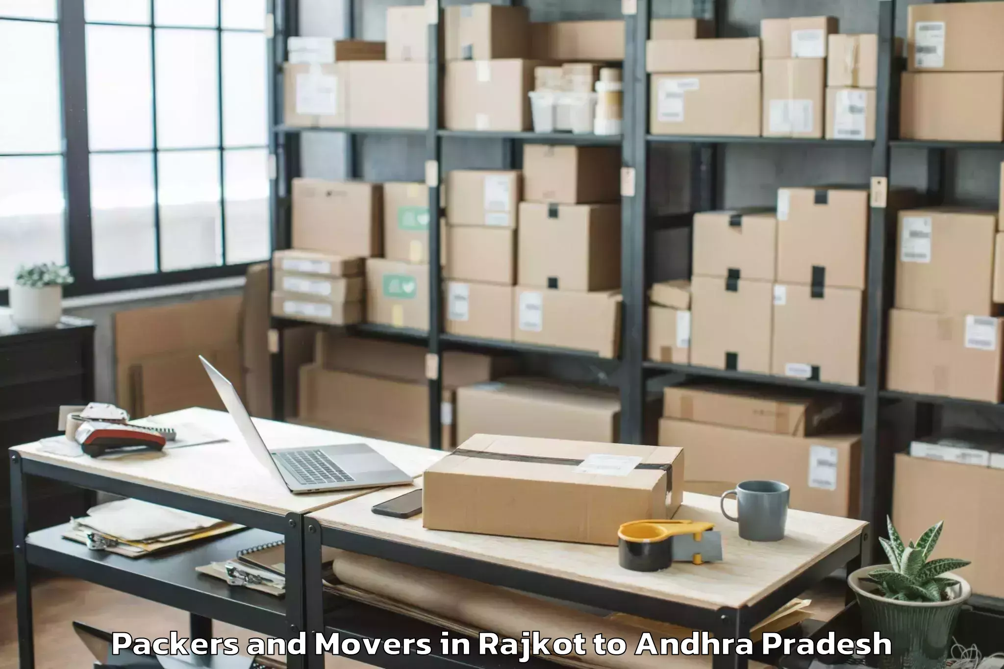 Book Rajkot to Kamavarapu Kota Packers And Movers Online